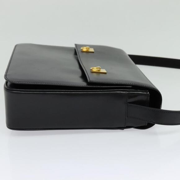 CELINE Shoulder Bag Leather Black Gold - Picture 5 of 13